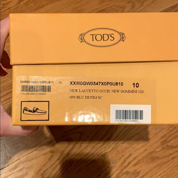 Tods Navy Suede Loafers - Picture 5 of 5